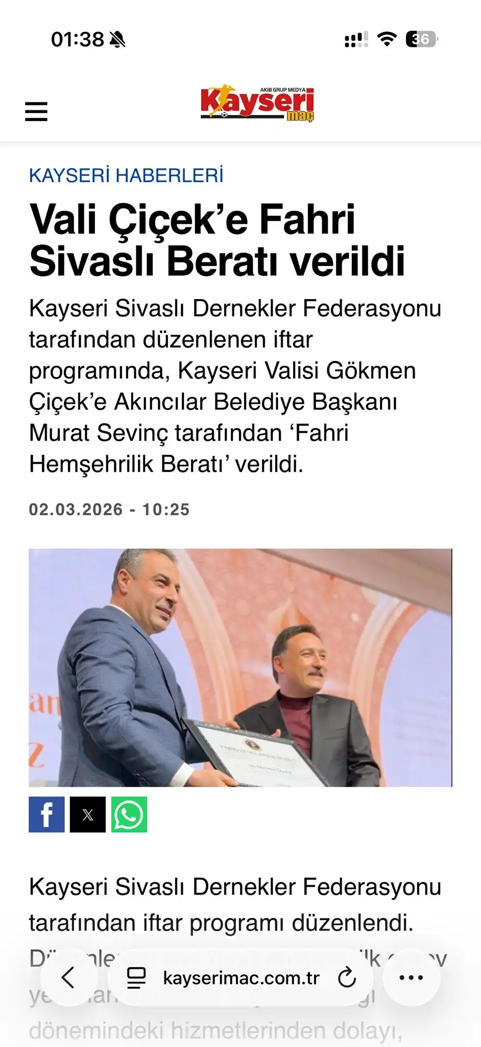 Gökmen Çiçek Ziyareti