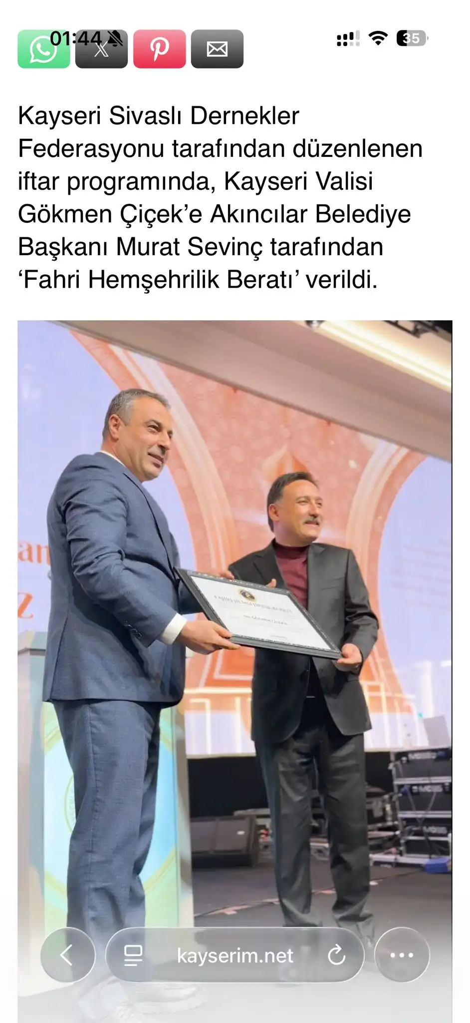 Gökmen Çiçek Ziyareti
