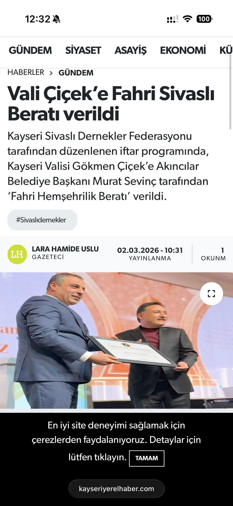 Gökmen Çiçek Ziyareti